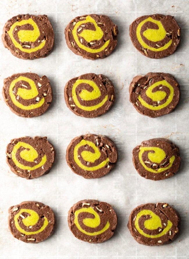 holiday chocolate mint cookies