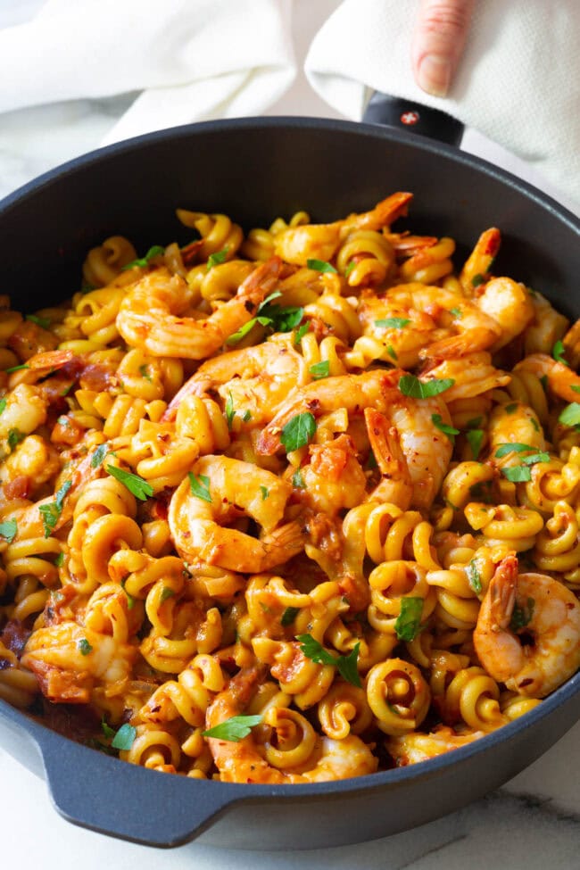 Skillet Shrimp Fra Diavolo Pasta Recipe (Shrimp Diablo)