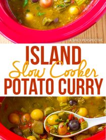 Island Slow Cooker Potato Curry Recipe (Vegetarian!)