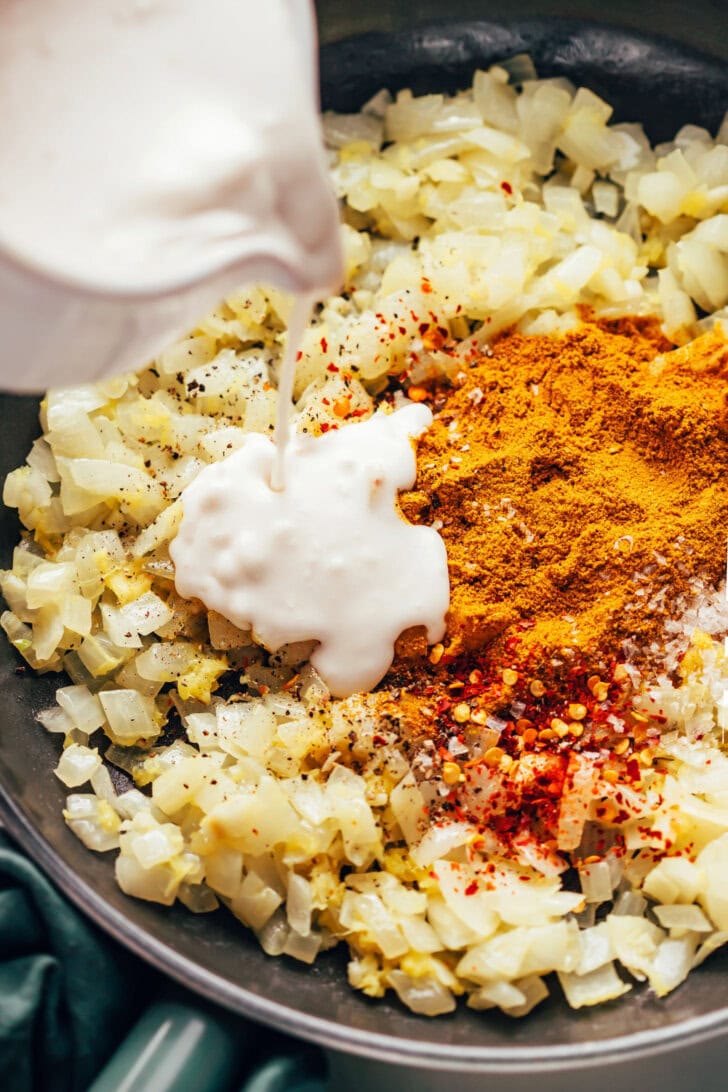 mix the curry spices