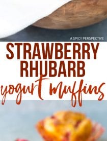 The Best Strawberry Rhubarb Yogurt Muffins Recipe