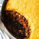 Best Tamale Pie Recipe Ever- Easy to Make and Gluten Free! #tamales #tamalepie #glutenfreedinner #glutenfreerecipe #aspicyperspective
